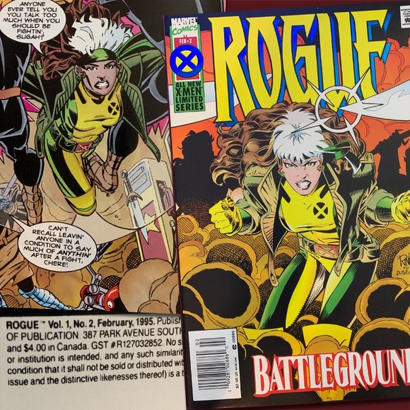 MARVEL XMEN LIMITED SERIES ROUGE -Issues 1-2 STARTER SET NEED #3 & #4 nm 9.0 - Picture 3 of 5